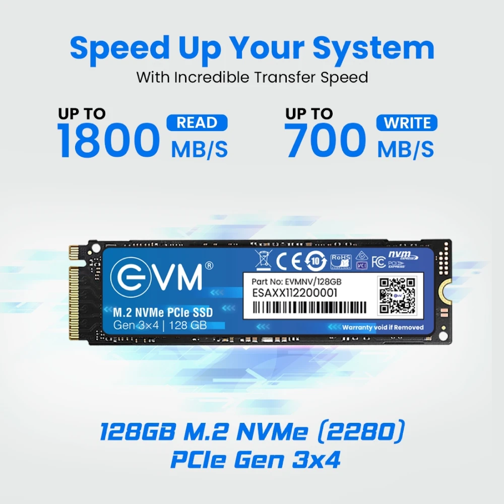 EVM Internal SSD 128GB NVMe view 3